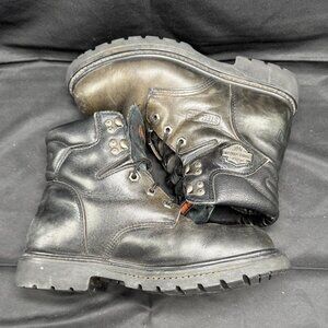 Vintage Harley Davidson 91015 Black Leather Motorcycle Boots Men’s Sz. 8.5